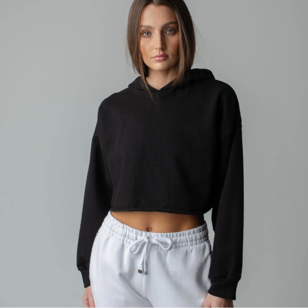 Black cropped jacket